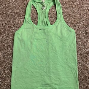 Green Racerback lulu lemon tank top